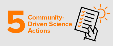 5 Communty-Driven Science Actions