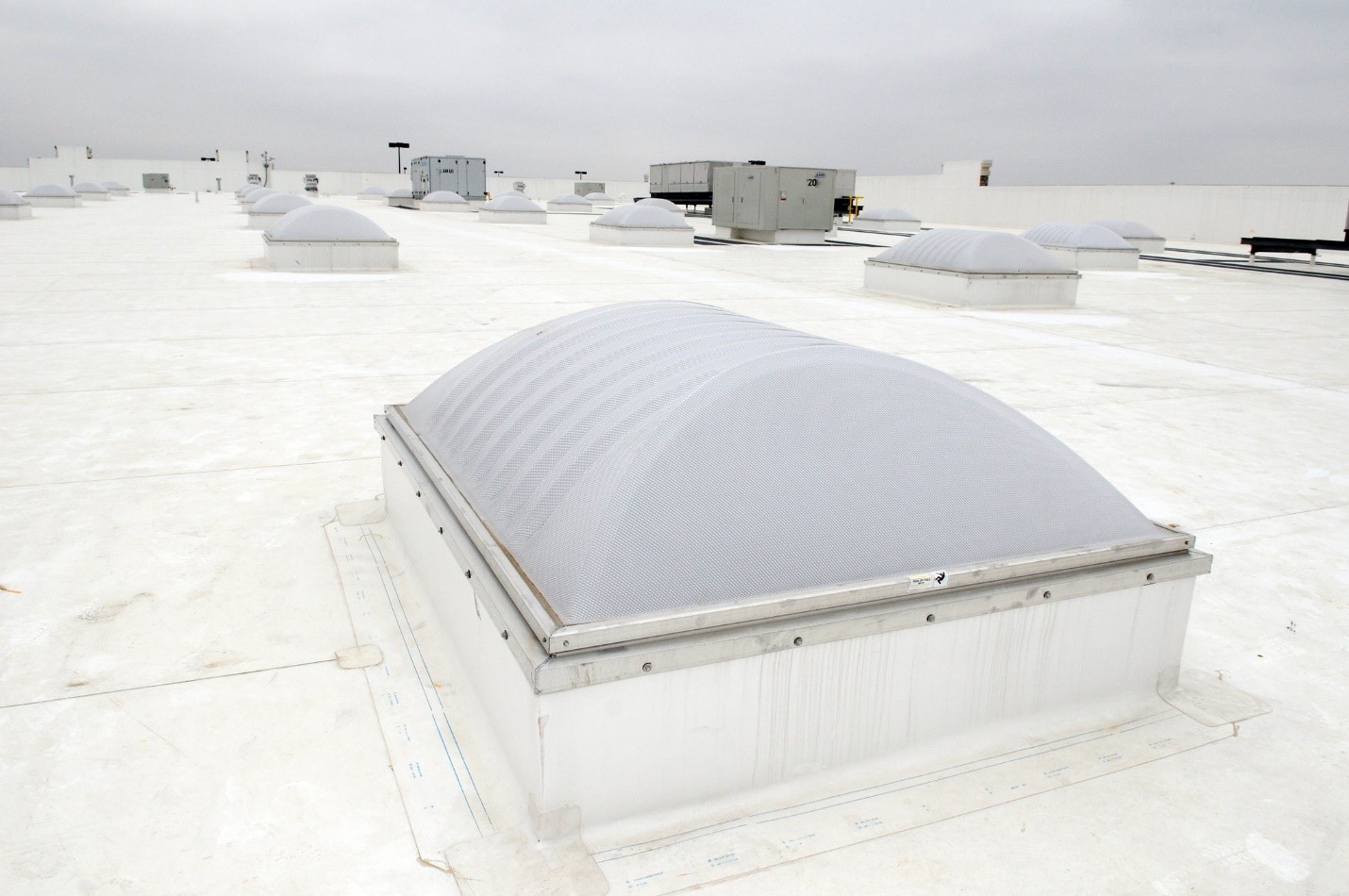 A cool roof painted a heat-reflecting white.